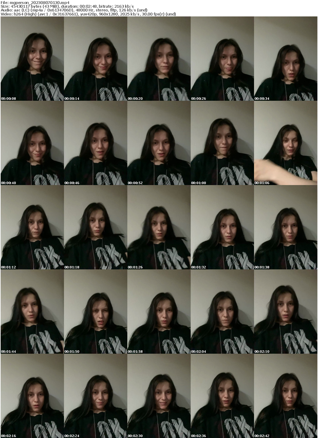 Preview thumb from mgperson on 2023-08-07 @ bongacams