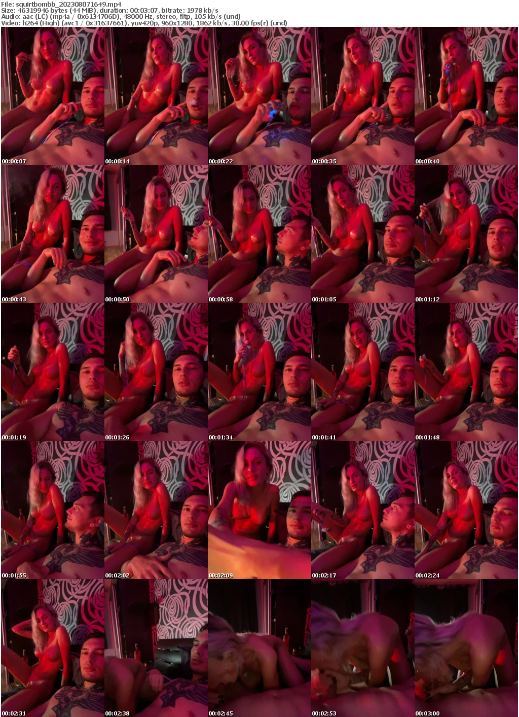 Preview thumb from squirtbombb on 2023-08-07 @ bongacams