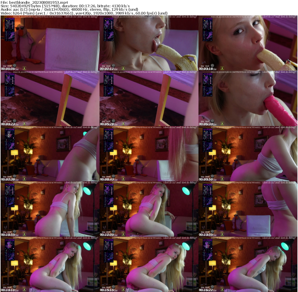 Preview thumb from bestblondie on 2023-08-08 @ bongacams