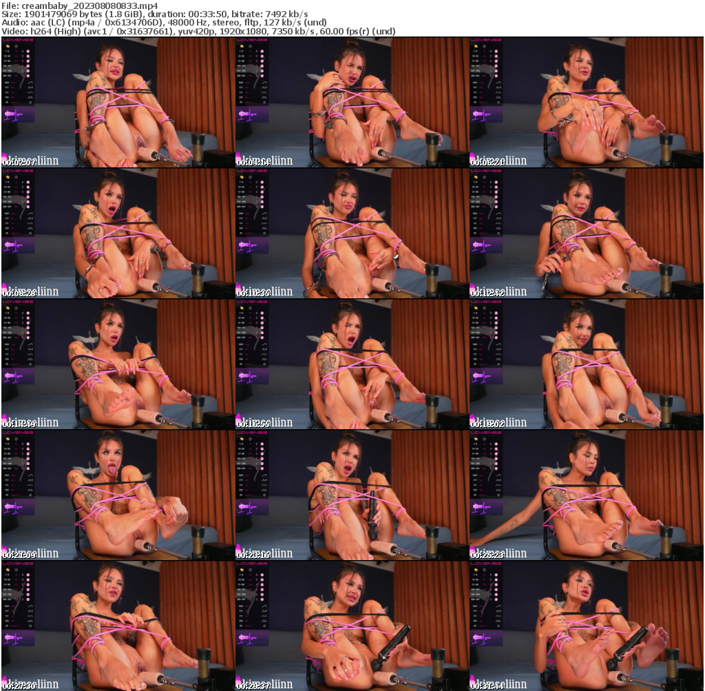 Preview thumb from creambaby on 2023-08-08 @ bongacams