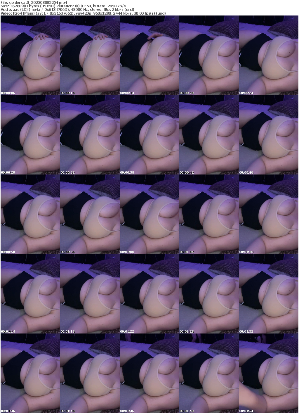 Preview thumb from goldencat0 on 2023-08-08 @ bongacams