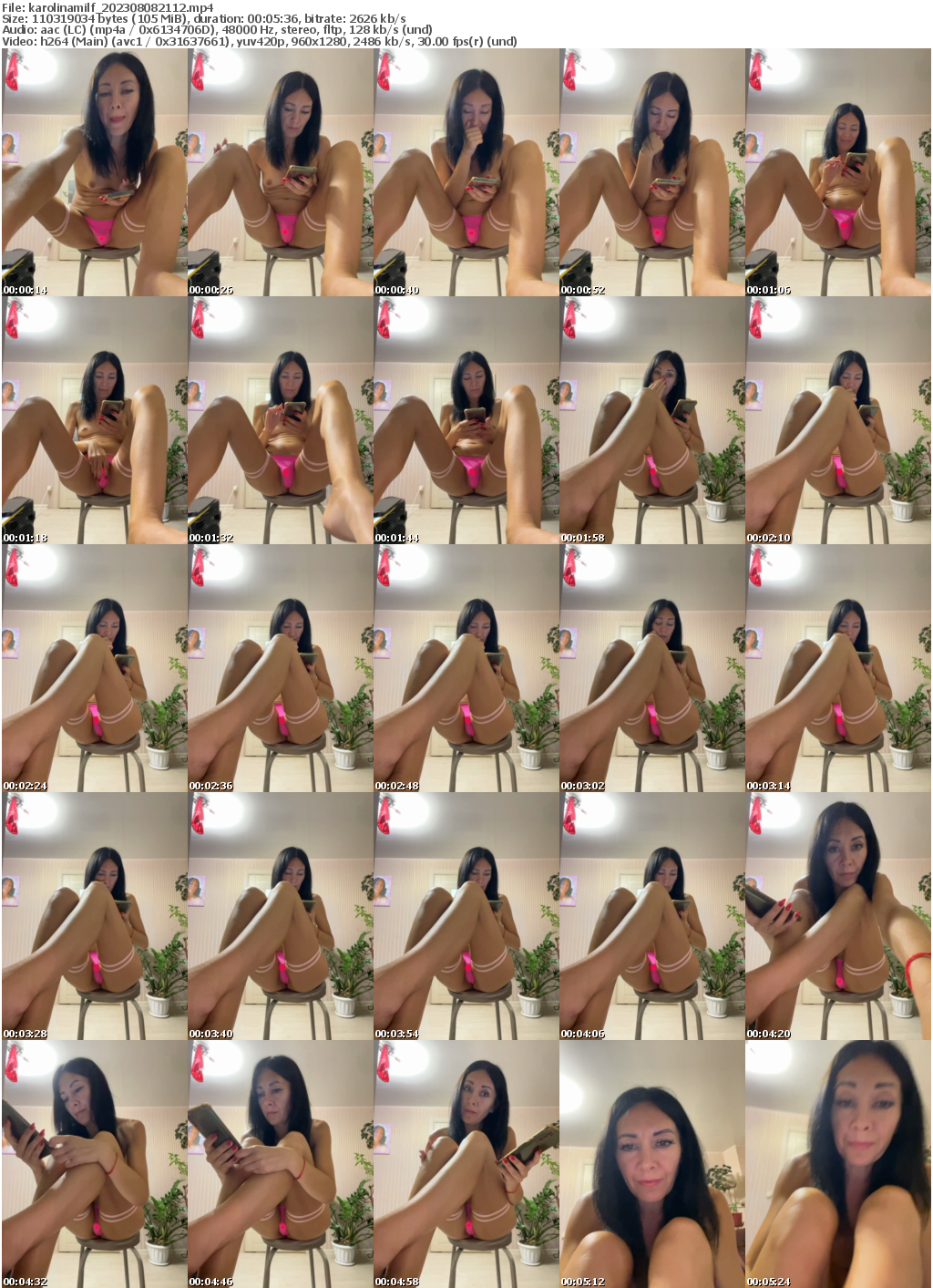 Preview thumb from karolinamilf on 2023-08-08 @ bongacams