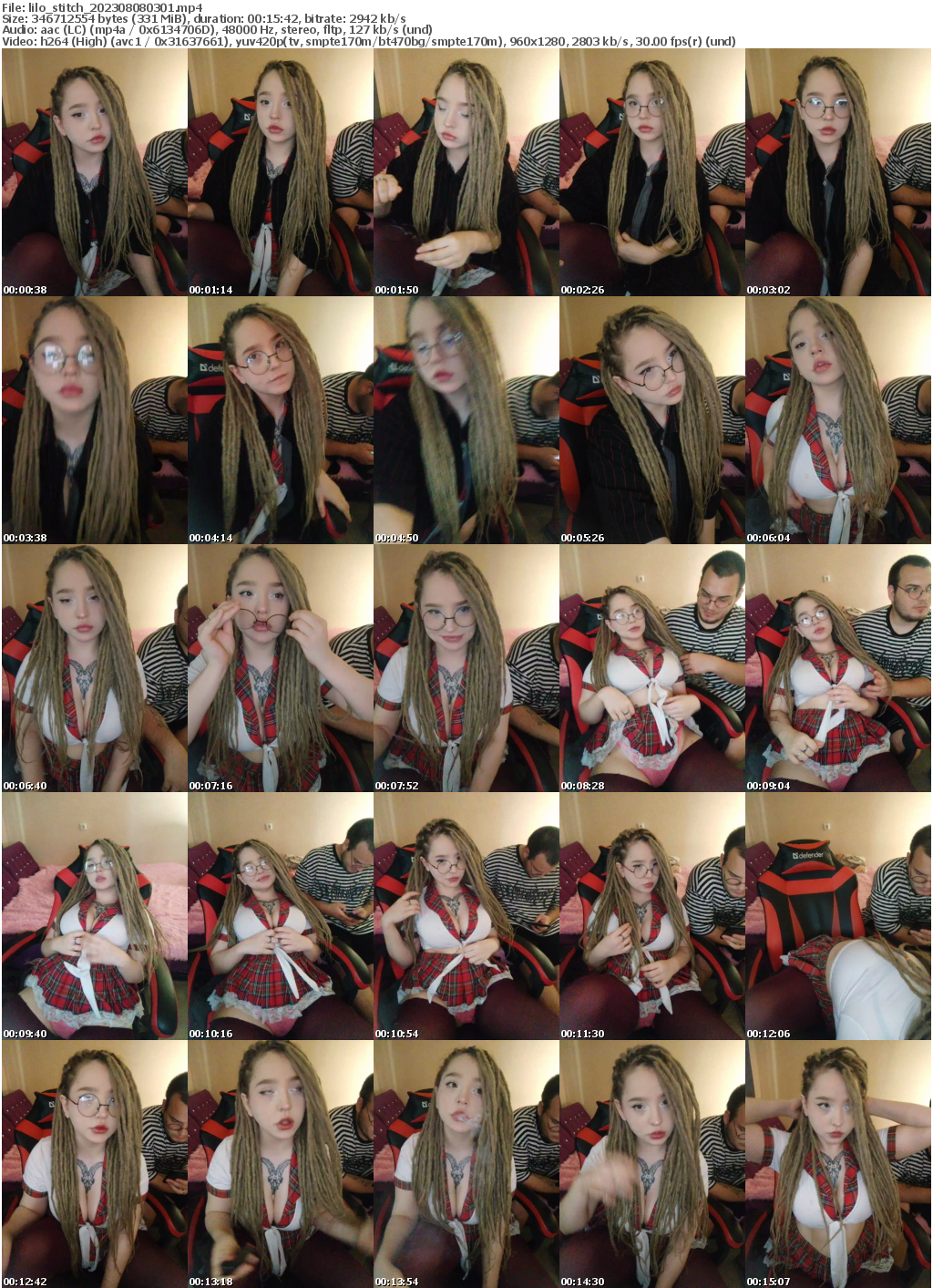 Preview thumb from lilo_stitch on 2023-08-08 @ bongacams