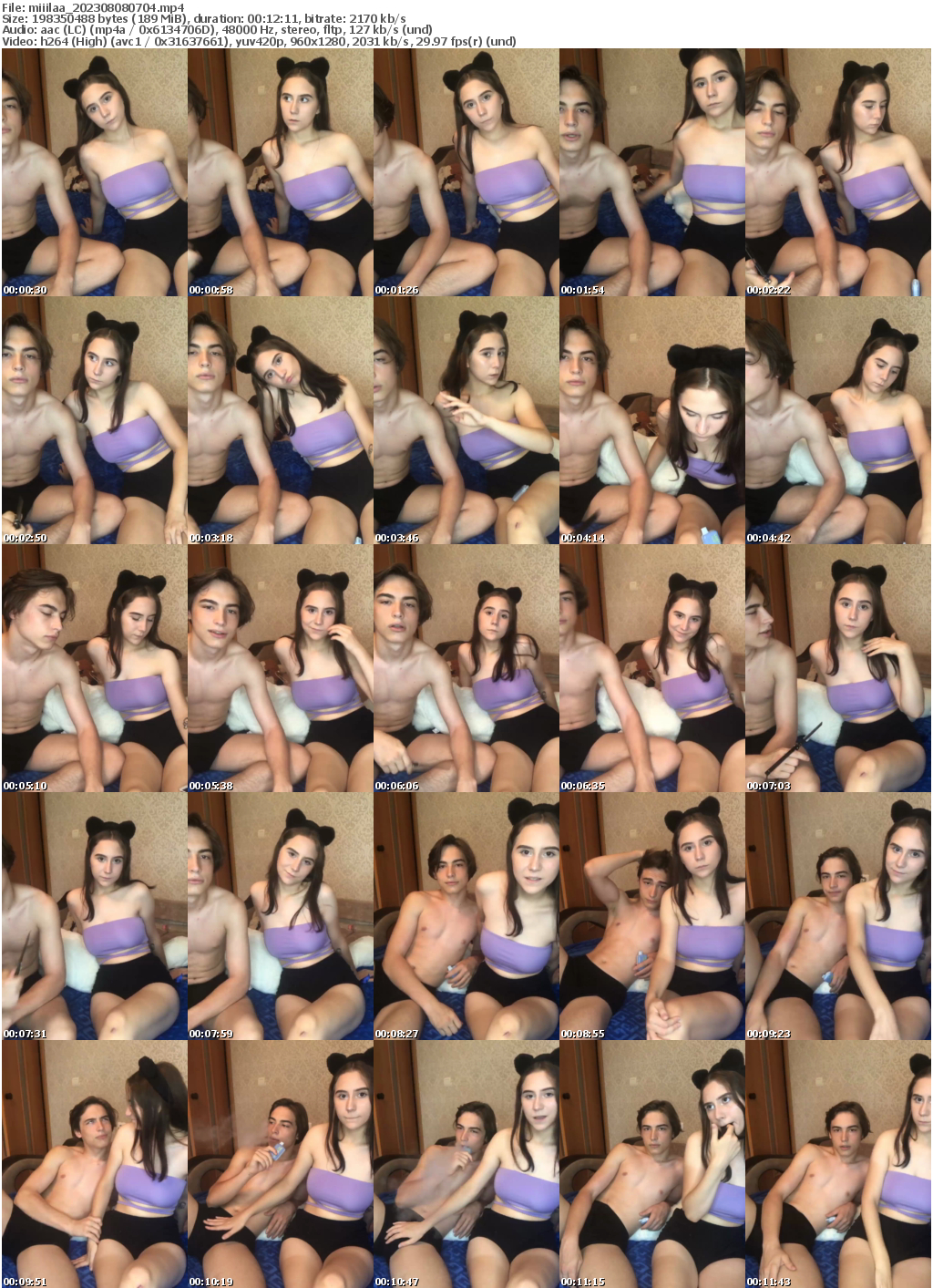 Preview thumb from miiilaa on 2023-08-08 @ bongacams