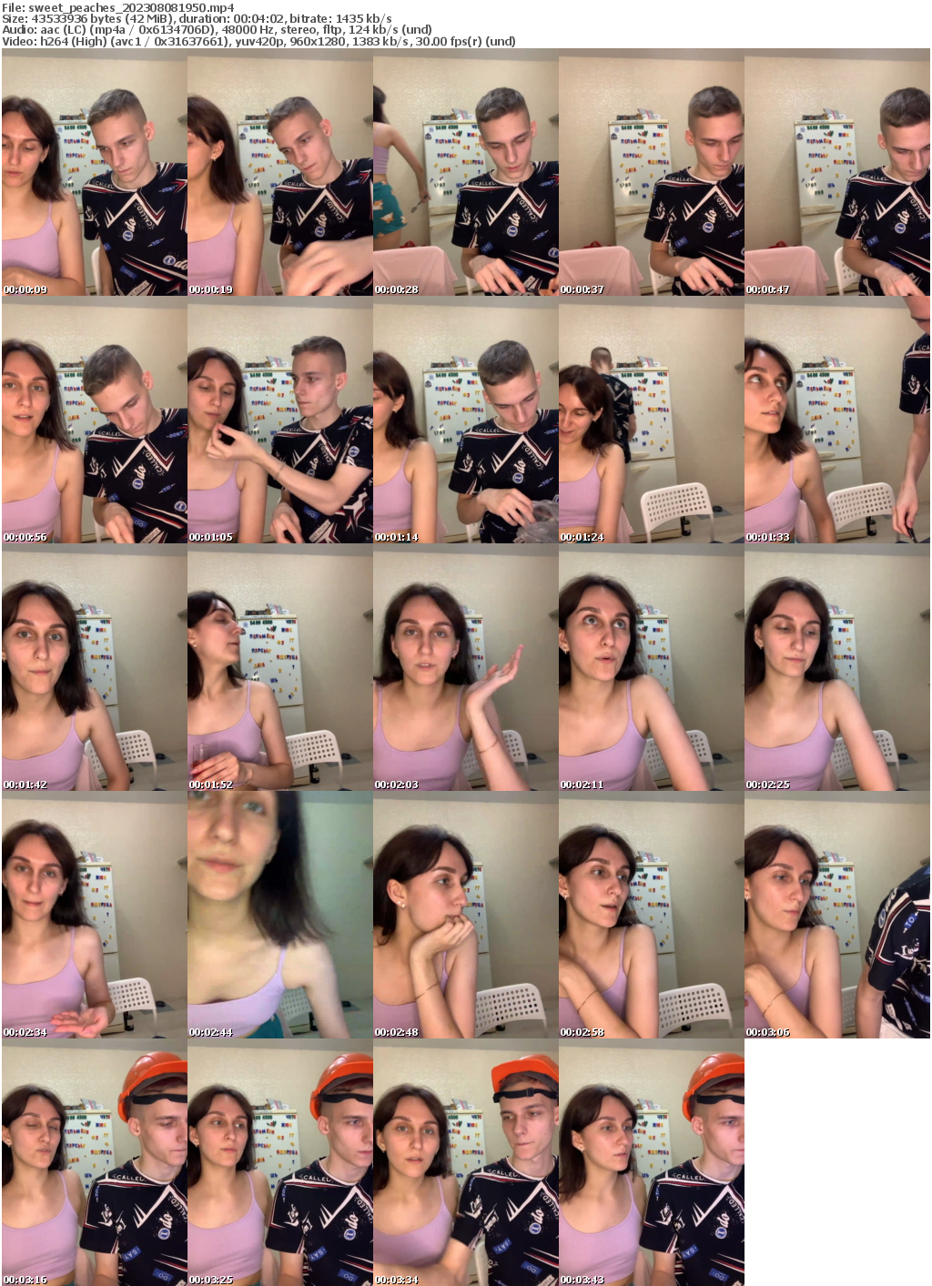 Preview thumb from sweet_peaches on 2023-08-08 @ bongacams