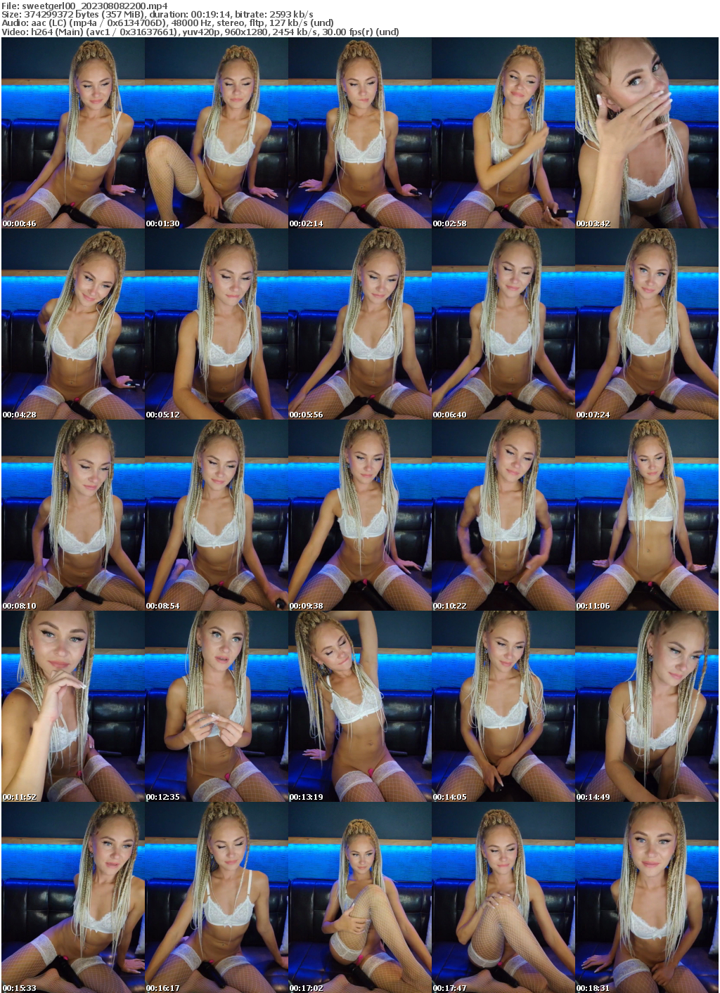 Preview thumb from sweetgerl00 on 2023-08-08 @ bongacams