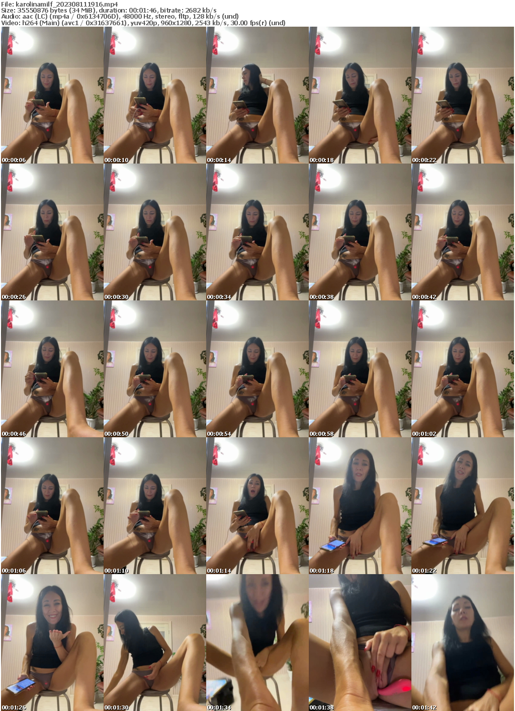 Preview thumb from karolinamilf on 2023-08-11 @ bongacams