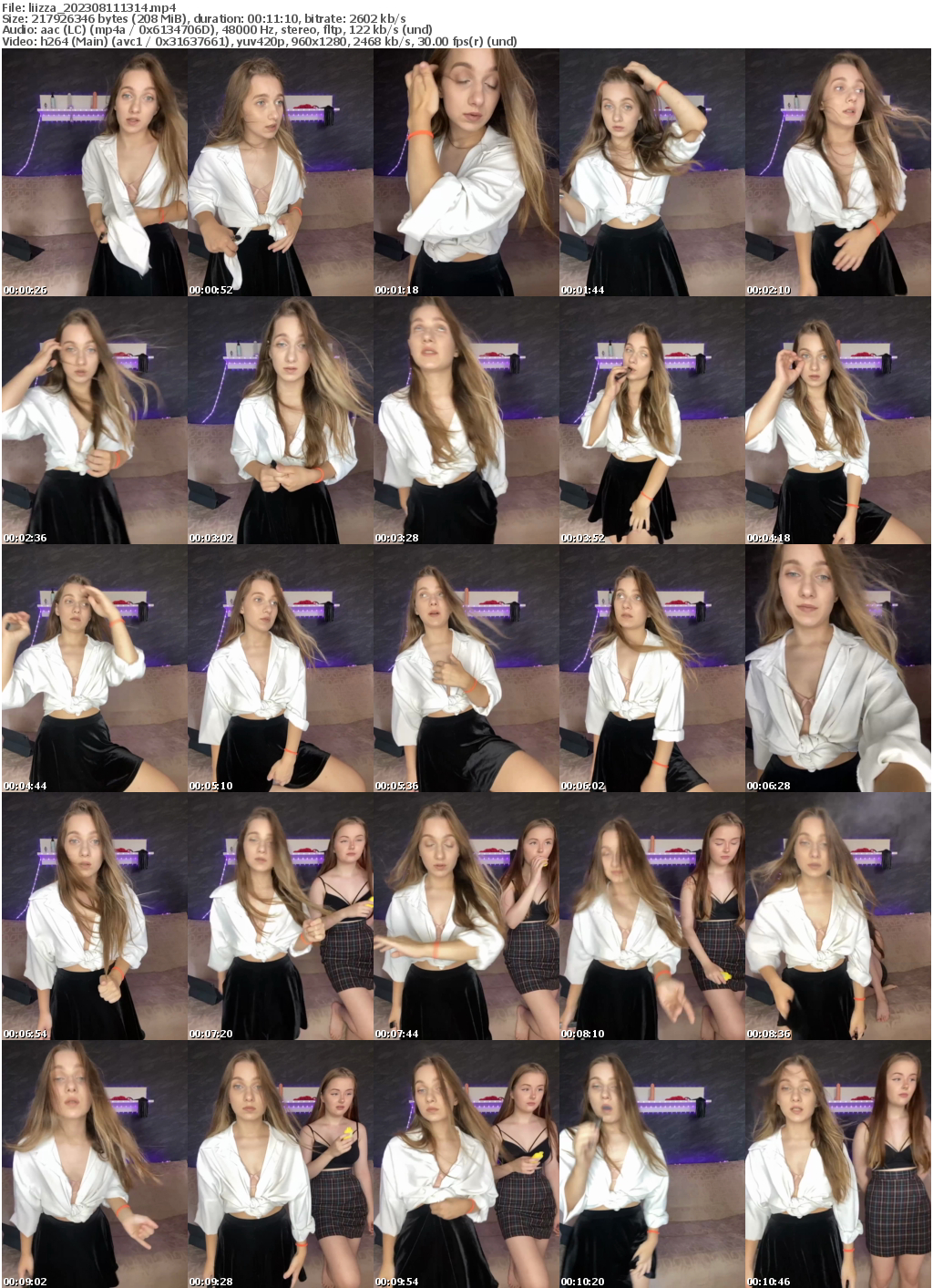 Preview thumb from liizza on 2023-08-11 @ bongacams