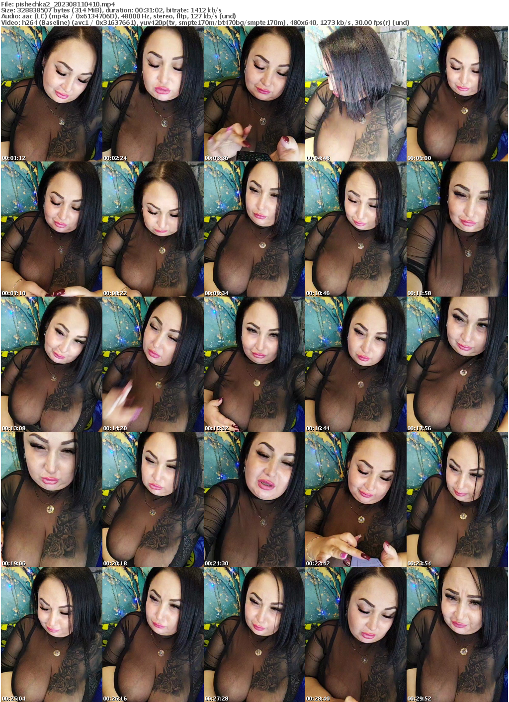 Preview thumb from pishechka2 on 2023-08-11 @ bongacams