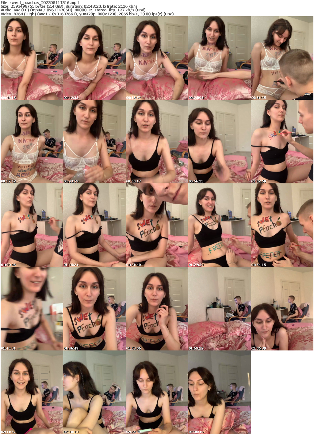 Preview thumb from sweet_peaches on 2023-08-11 @ bongacams