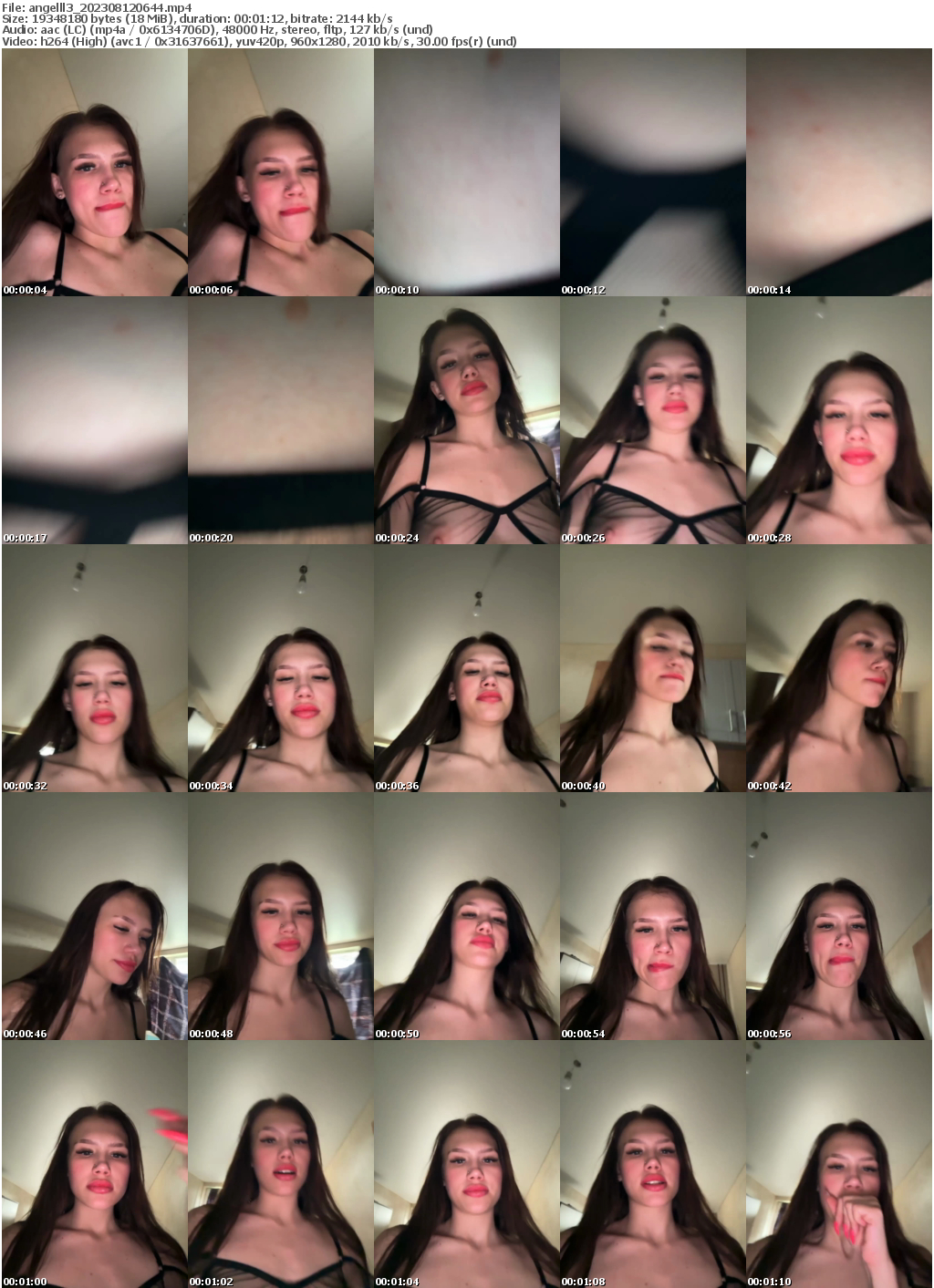 Preview thumb from angelll3 on 2023-08-12 @ bongacams