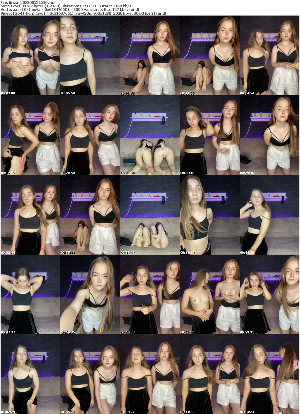 Preview thumb from liizza on 2023-08-12 @ bongacams