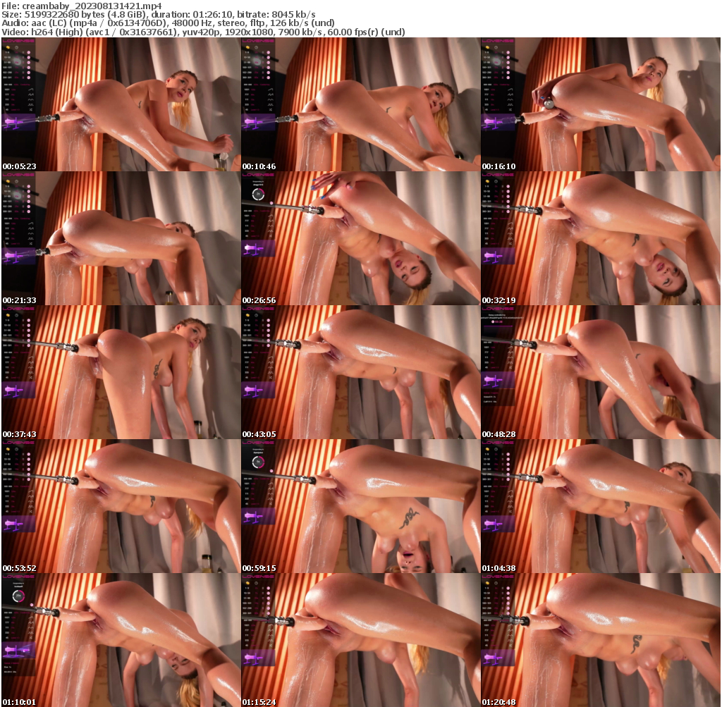 Preview thumb from creambaby on 2023-08-13 @ bongacams