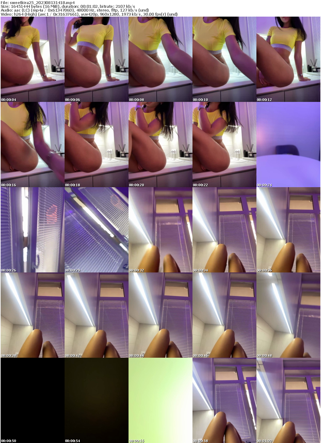 Preview thumb from sweetkira25 on 2023-08-13 @ bongacams