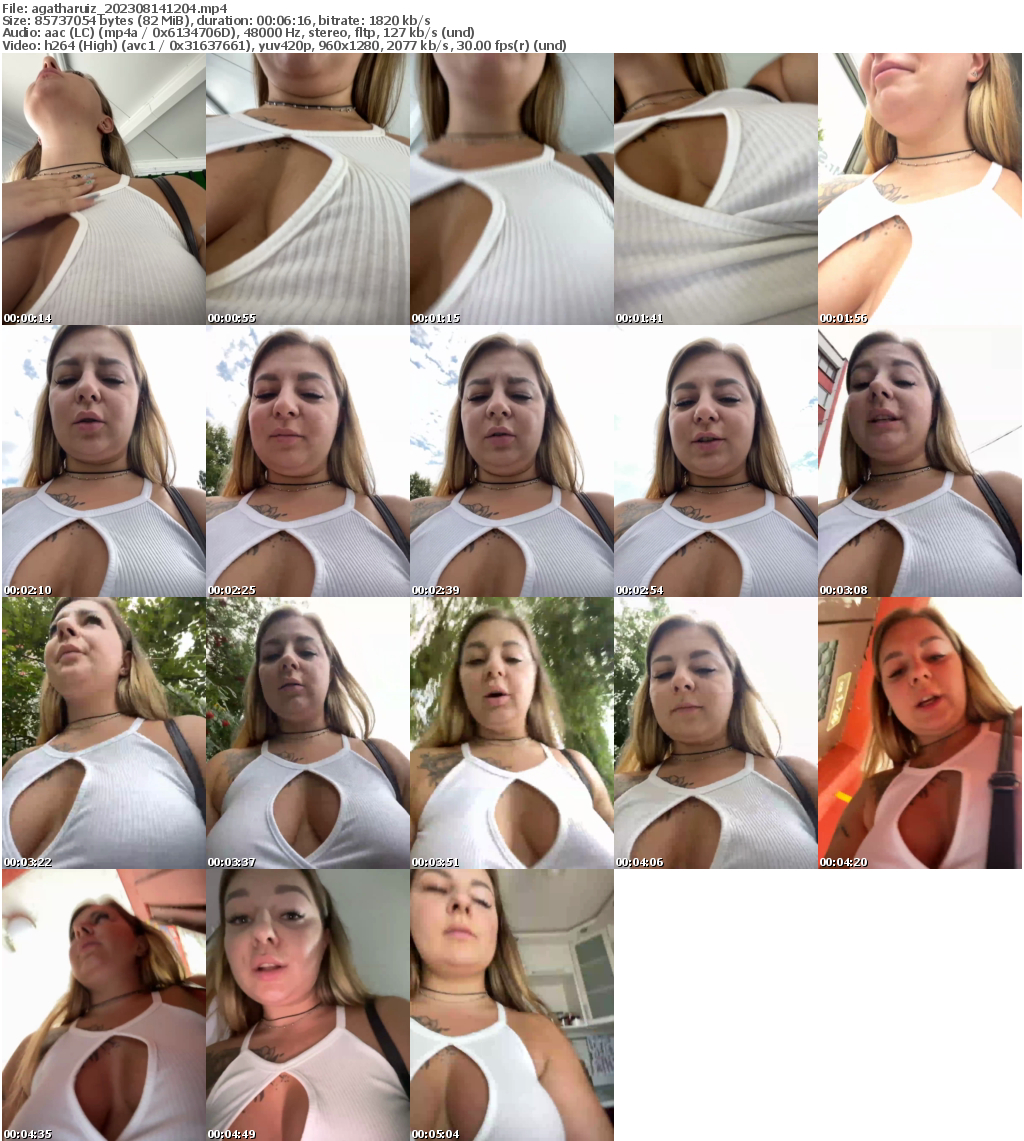 Preview thumb from agatharuiz on 2023-08-14 @ bongacams