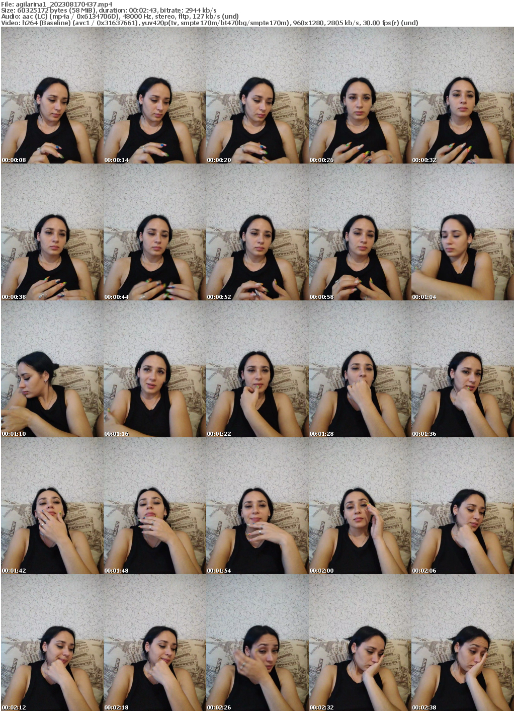 Preview thumb from agilarina1 on 2023-08-17 @ bongacams