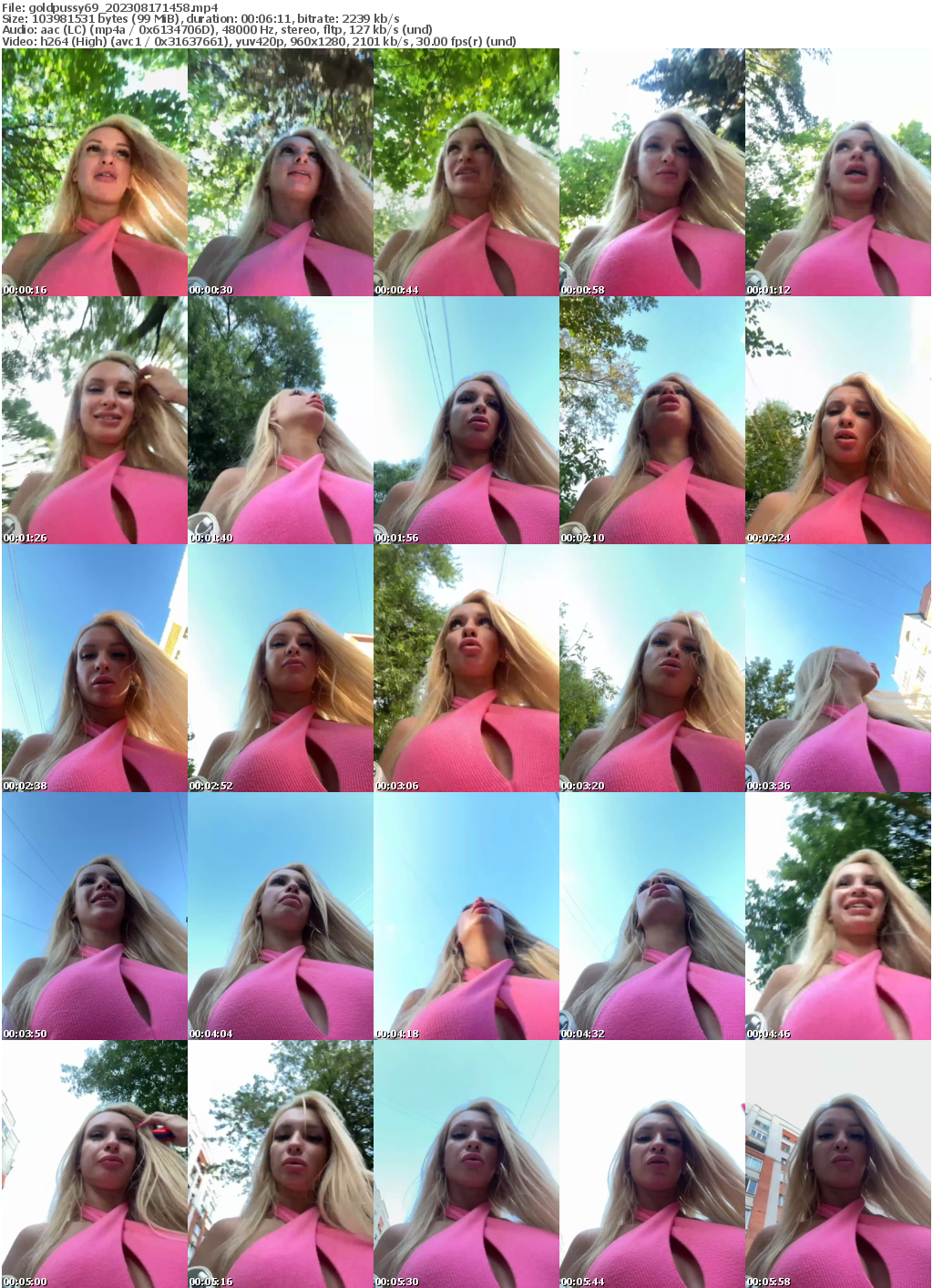 Preview thumb from goldpussy69 on 2023-08-17 @ bongacams