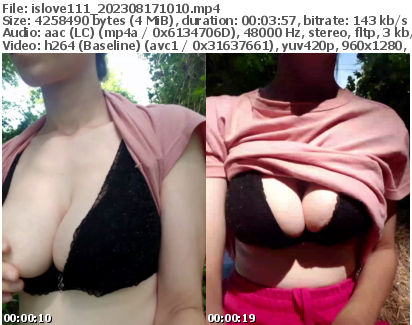 Preview thumb from islove111 on 2023-08-17 @ bongacams