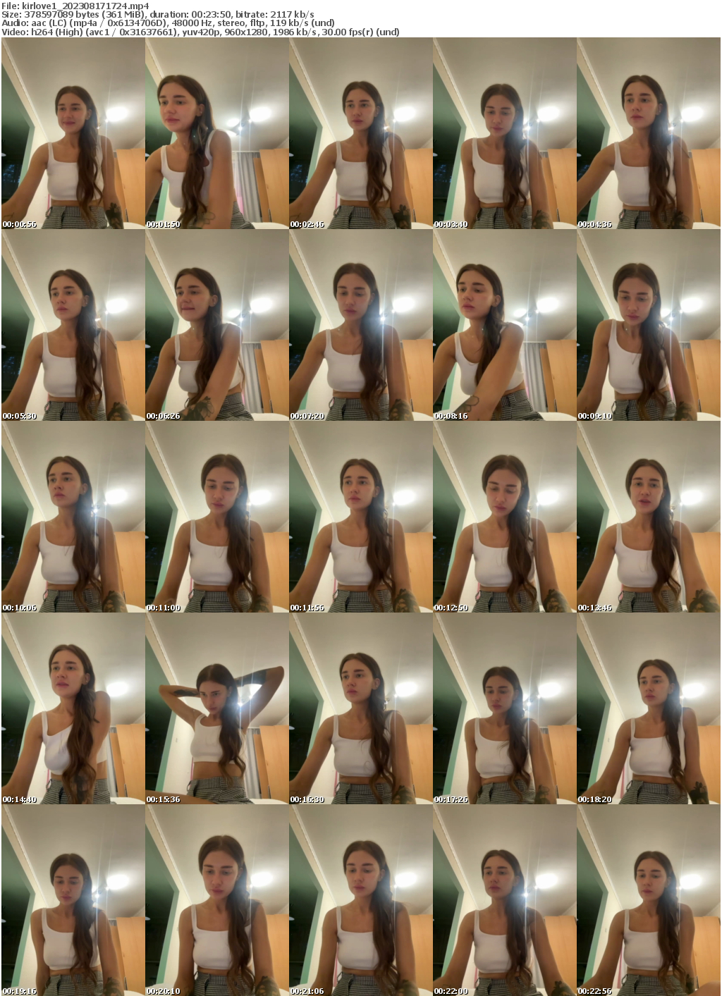 Preview thumb from kirlove1 on 2023-08-17 @ bongacams