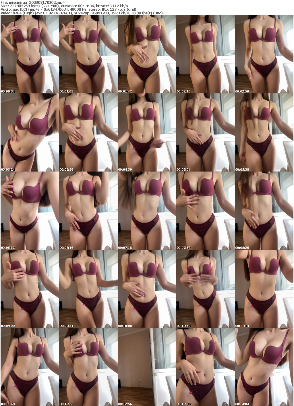 Preview thumb from missmiraa on 2023-08-17 @ bongacams