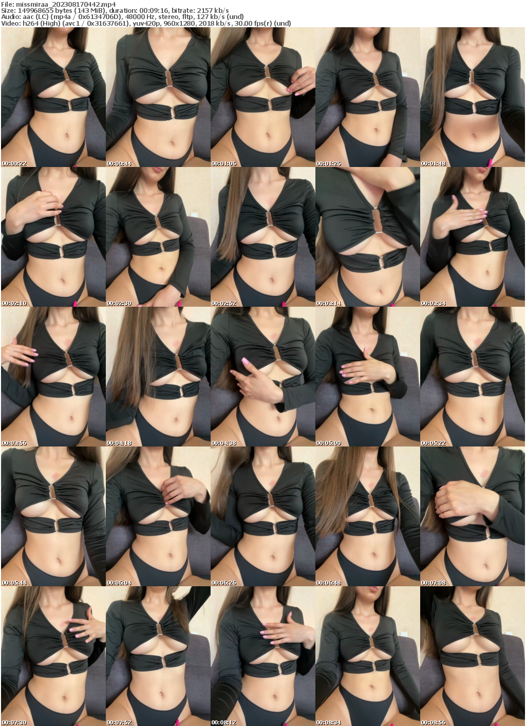 Preview thumb from missmiraa on 2023-08-17 @ bongacams