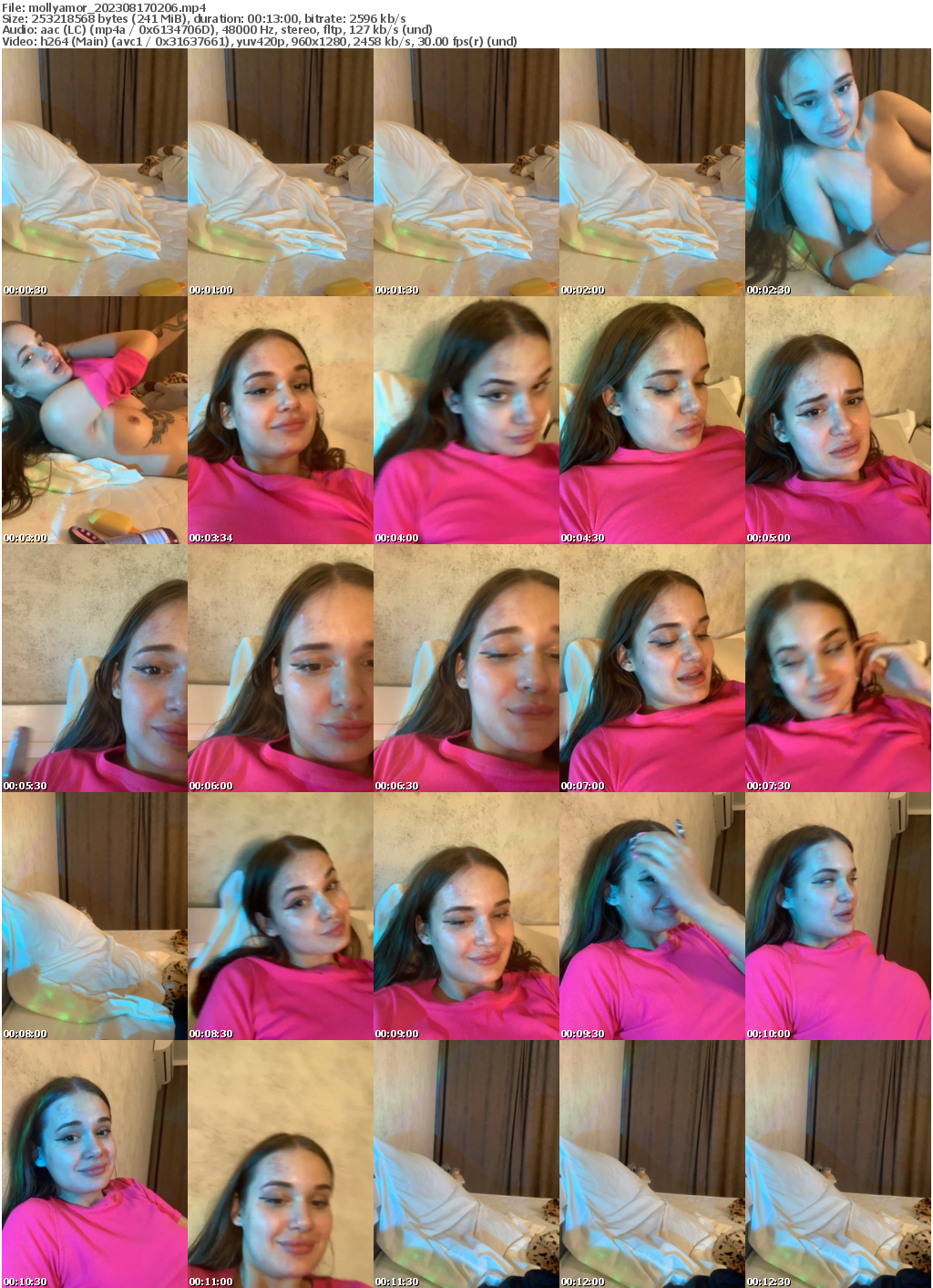 Preview thumb from mollyamor on 2023-08-17 @ bongacams