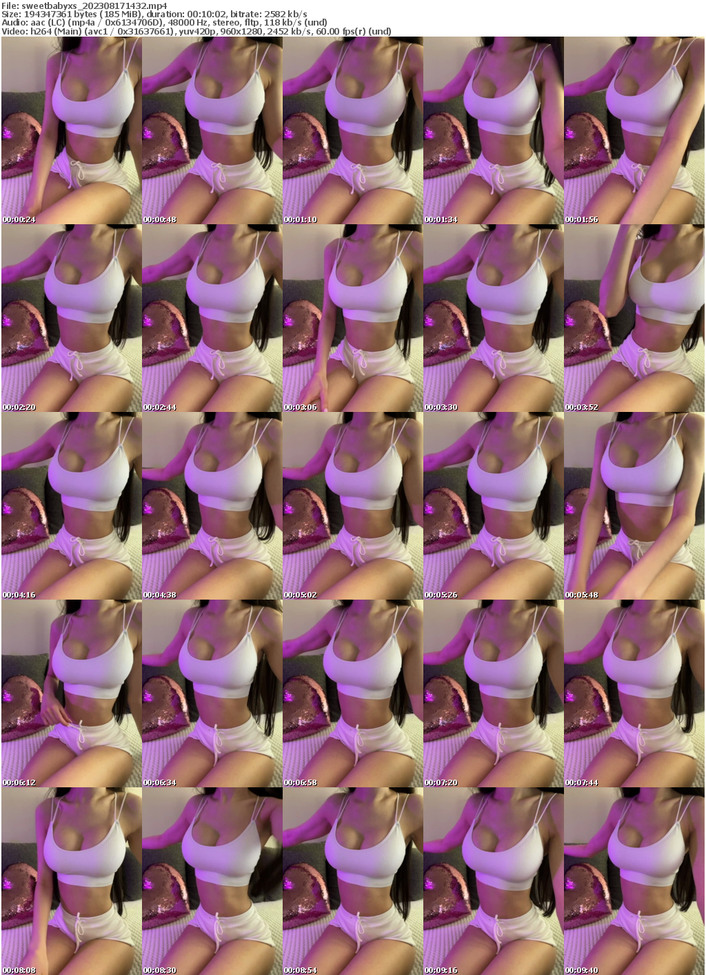 Preview thumb from sweetbabyxs on 2023-08-17 @ bongacams