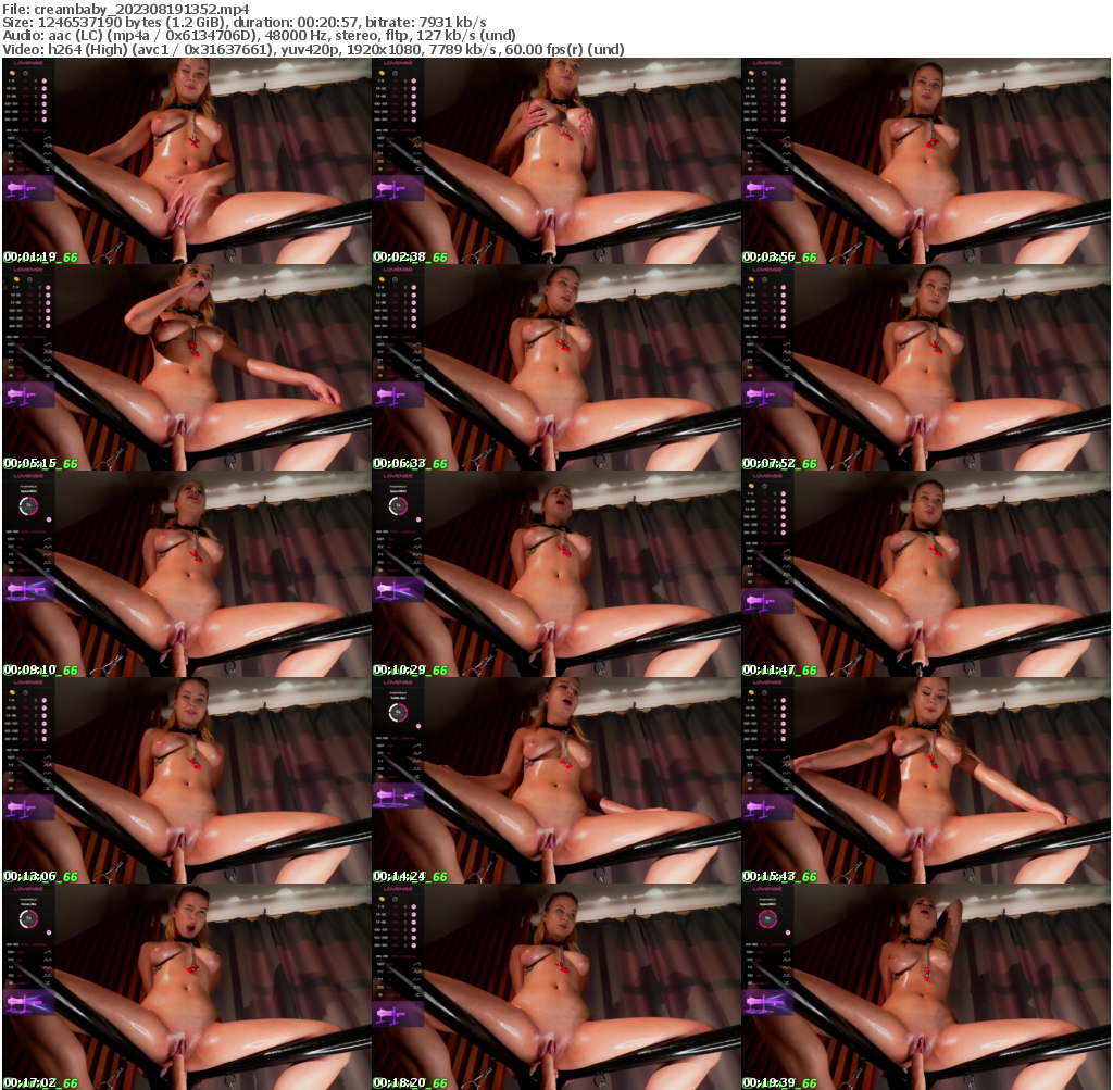 Preview thumb from creambaby on 2023-08-19 @ bongacams