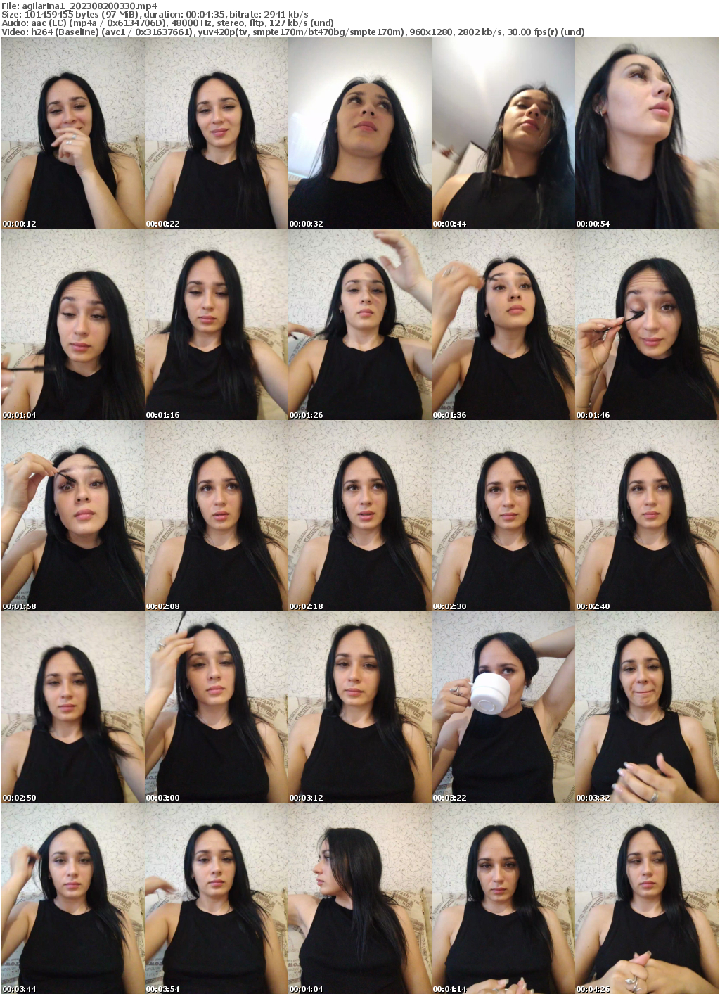 Preview thumb from agilarina1 on 2023-08-20 @ bongacams