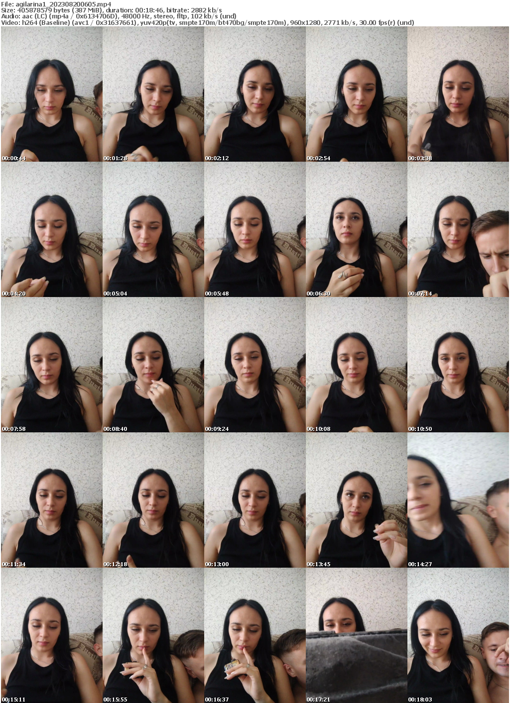 Preview thumb from agilarina1 on 2023-08-20 @ bongacams