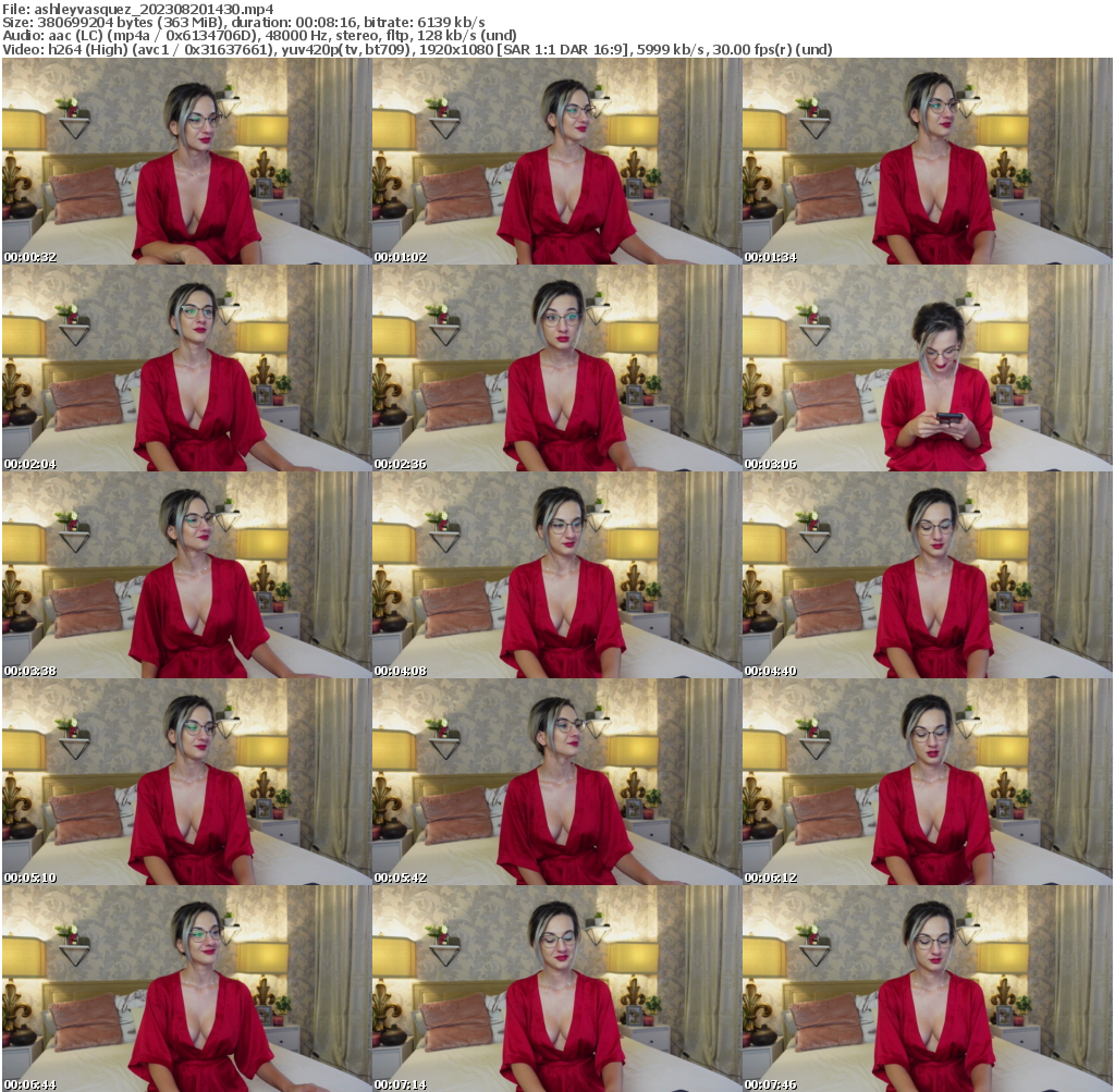 Preview thumb from ashleyvasquez on 2023-08-20 @ bongacams