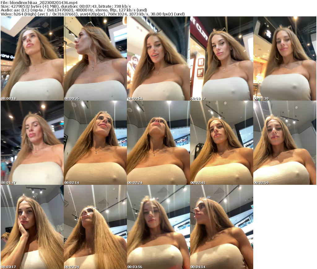 Preview thumb from blondinochkaa on 2023-08-20 @ bongacams