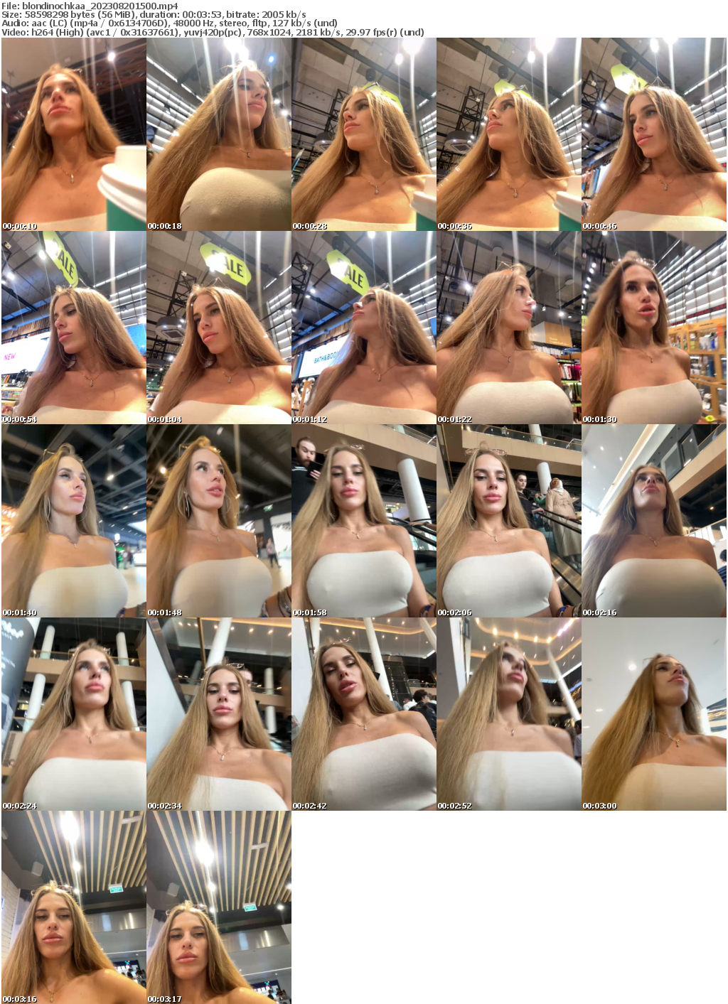 Preview thumb from blondinochkaa on 2023-08-20 @ bongacams