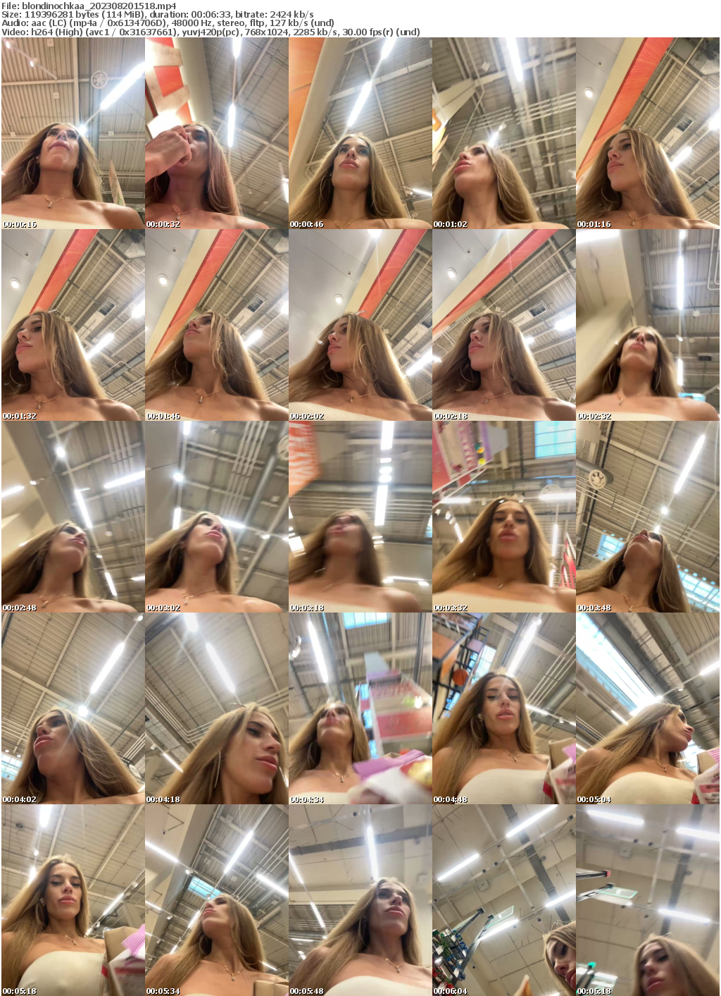 Preview thumb from blondinochkaa on 2023-08-20 @ bongacams