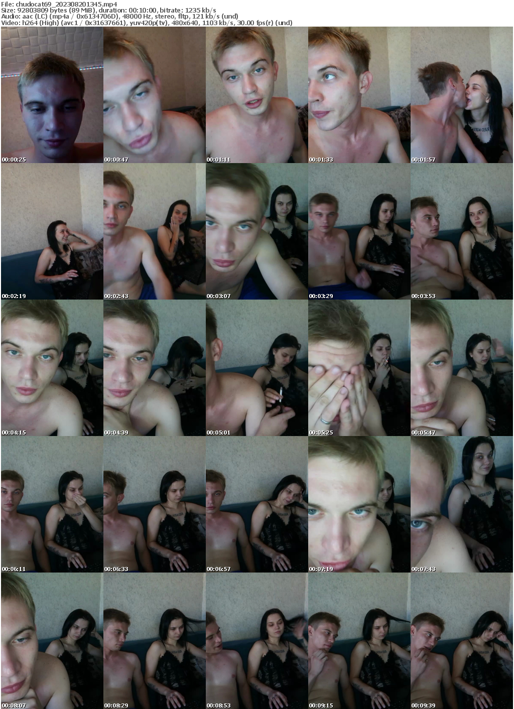 Preview thumb from chudocat69 on 2023-08-20 @ bongacams