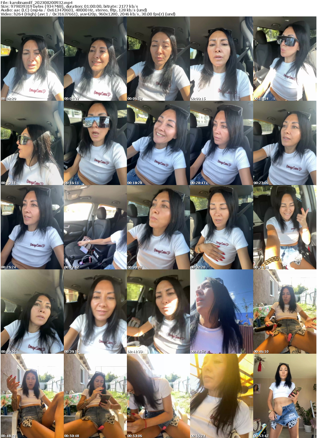 Preview thumb from karolinamilf on 2023-08-20 @ bongacams