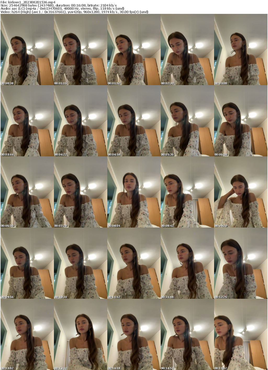 Preview thumb from kirlove1 on 2023-08-20 @ bongacams