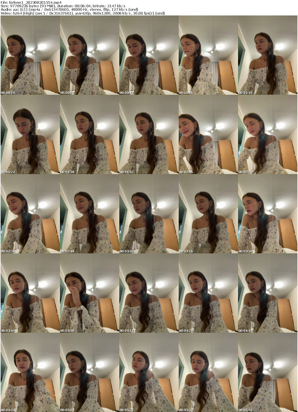 Preview thumb from kirlove1 on 2023-08-20 @ bongacams