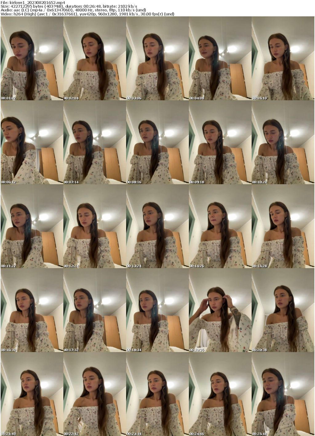 Preview thumb from kirlove1 on 2023-08-20 @ bongacams