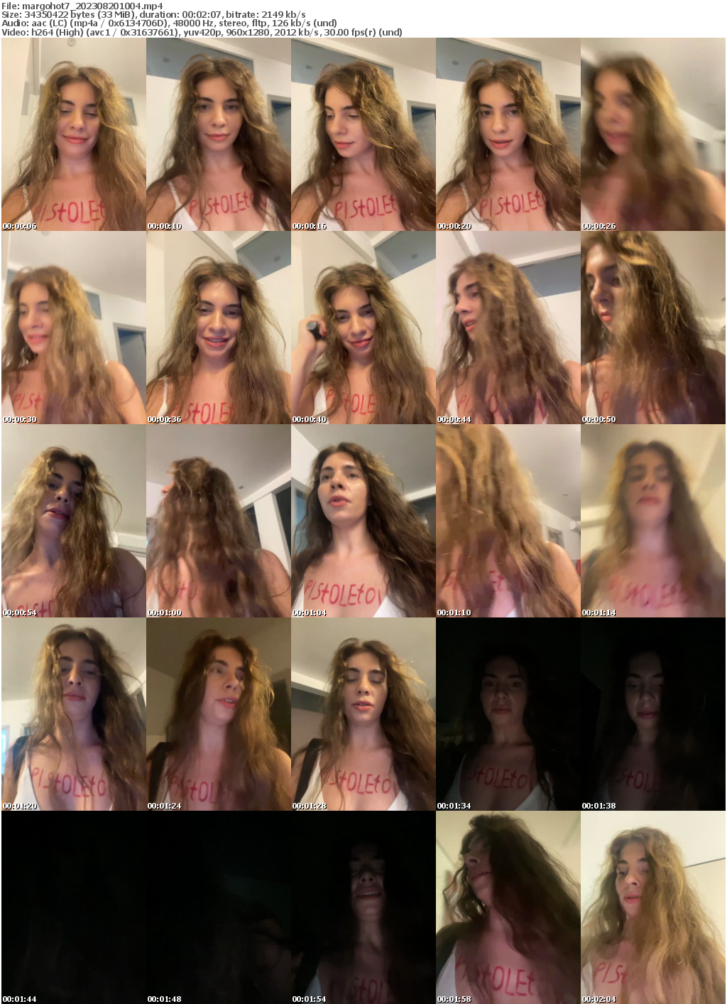 Preview thumb from margohot7 on 2023-08-20 @ bongacams