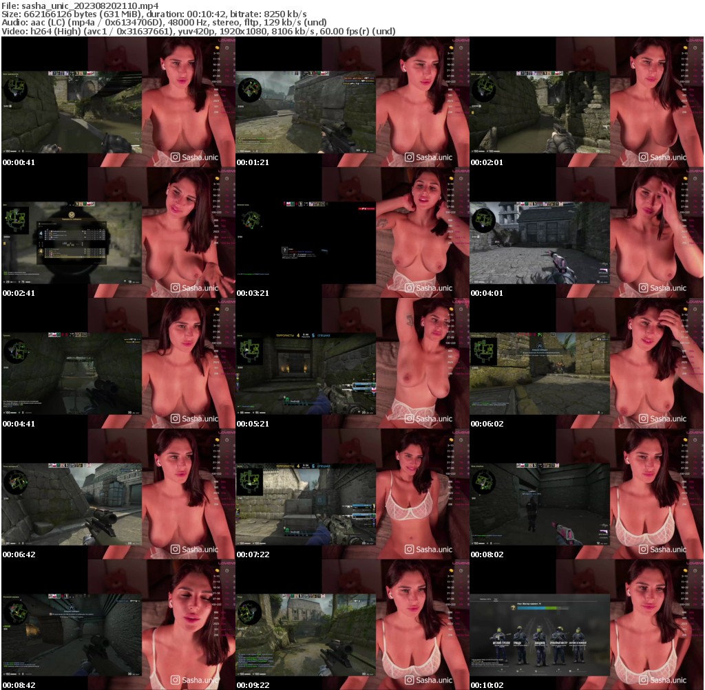 Preview thumb from sasha_unic on 2023-08-20 @ bongacams