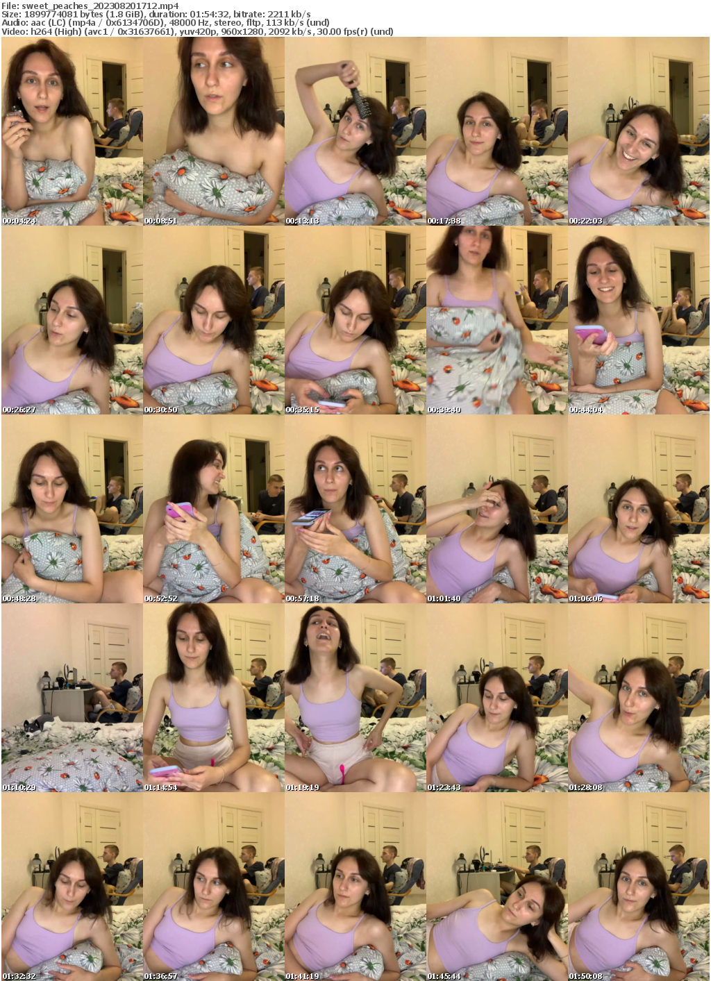 Preview thumb from sweet_peaches on 2023-08-20 @ bongacams