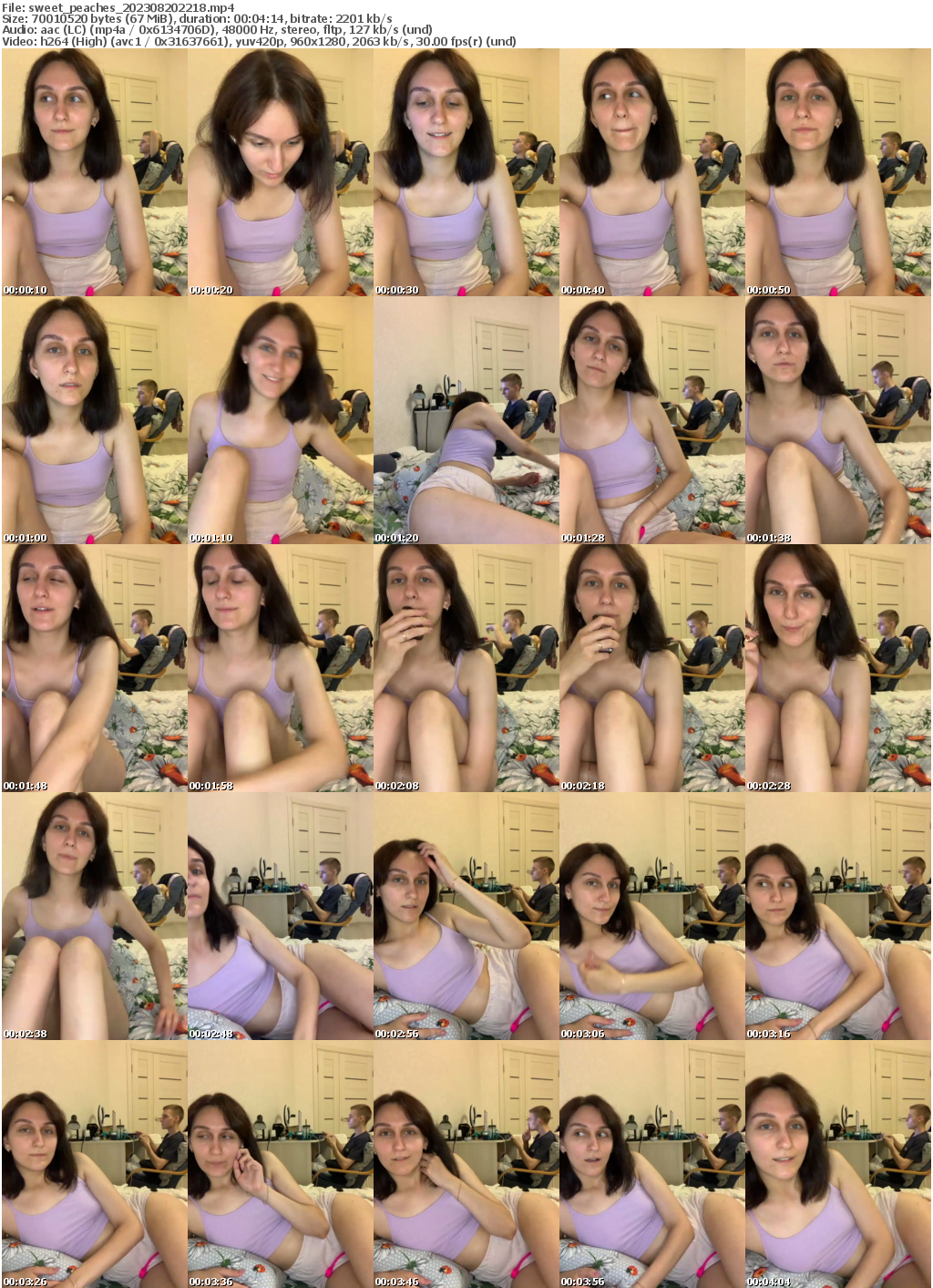 Preview thumb from sweet_peaches on 2023-08-20 @ bongacams