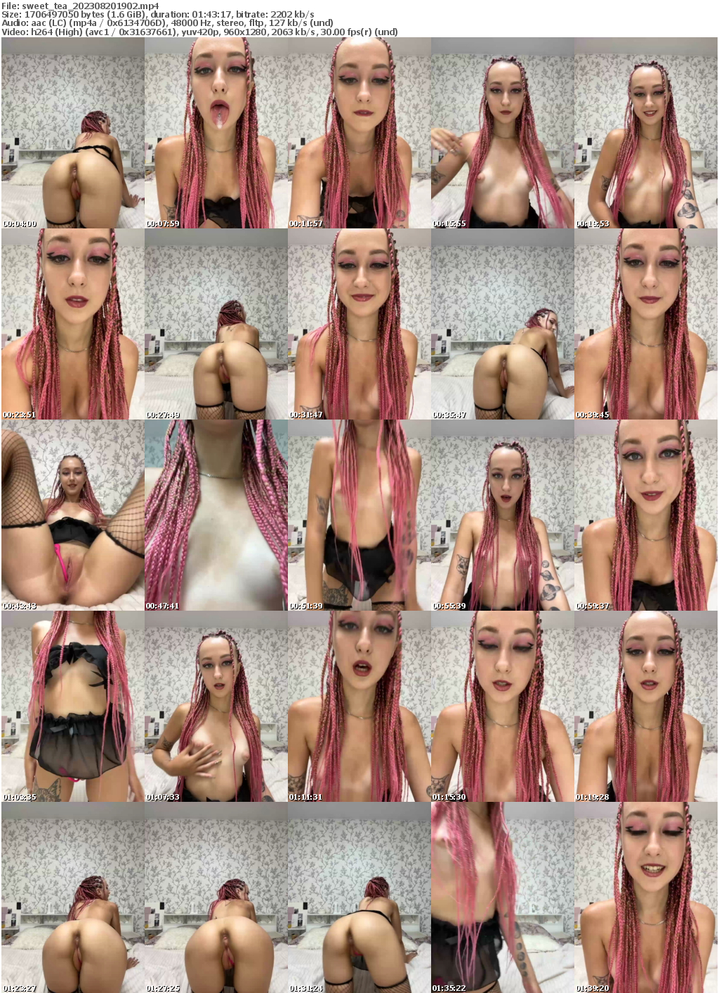 Preview thumb from sweet_tea on 2023-08-20 @ bongacams