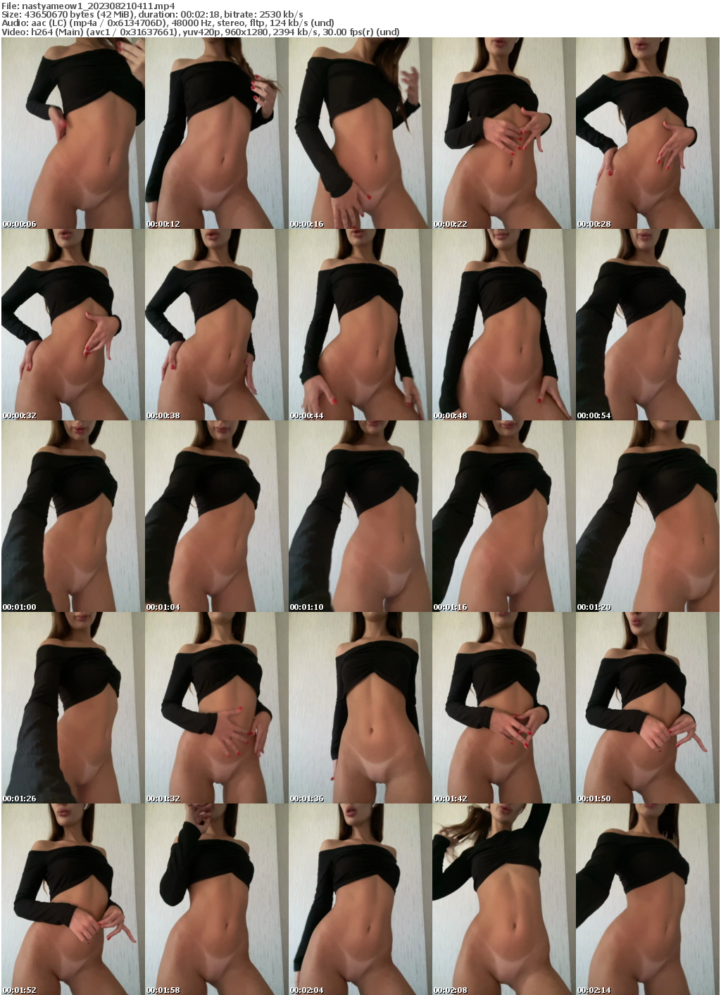 Preview thumb from nastyameow1 on 2023-08-21 @ bongacams