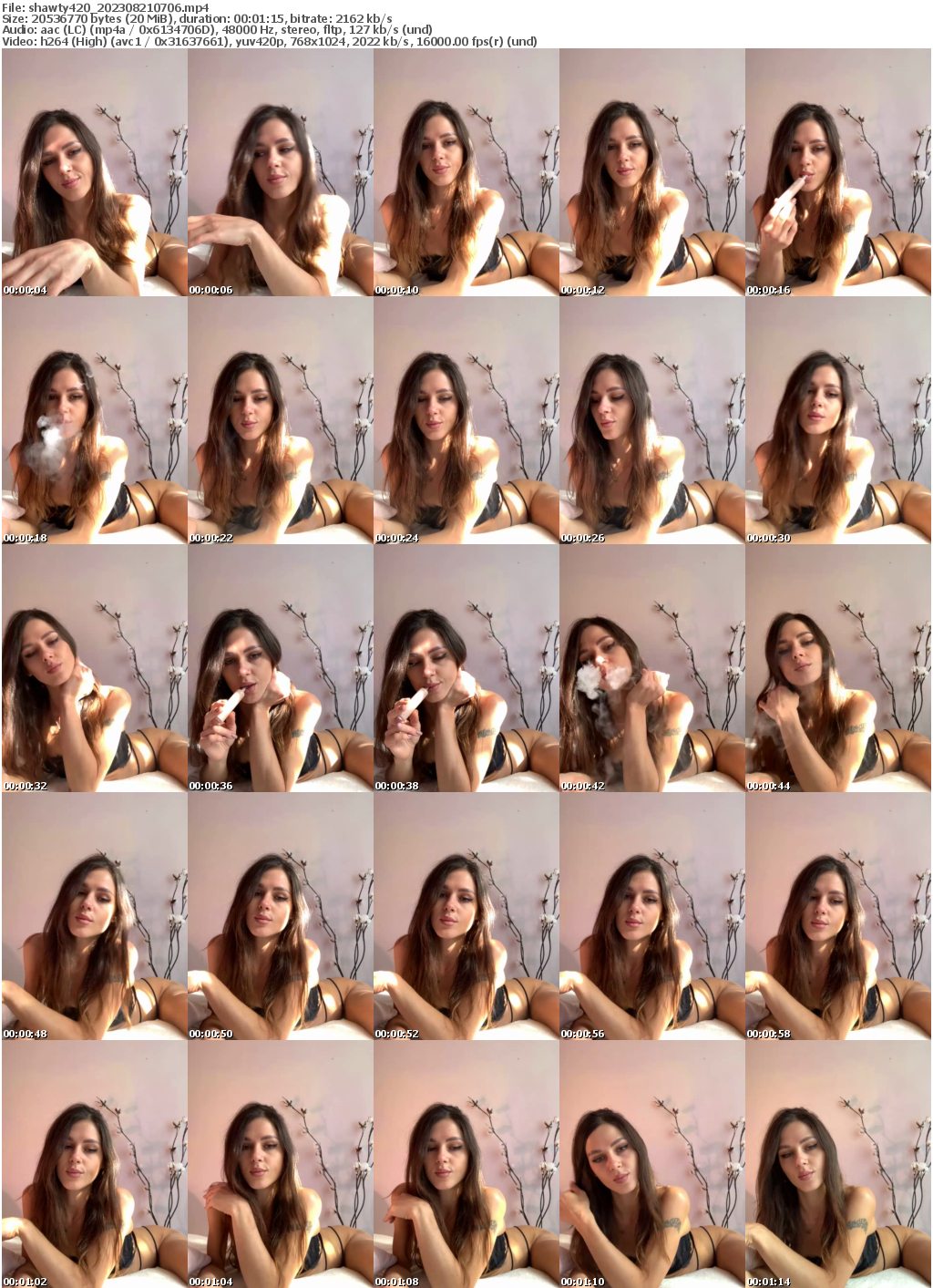 Preview thumb from shawty420 on 2023-08-21 @ bongacams