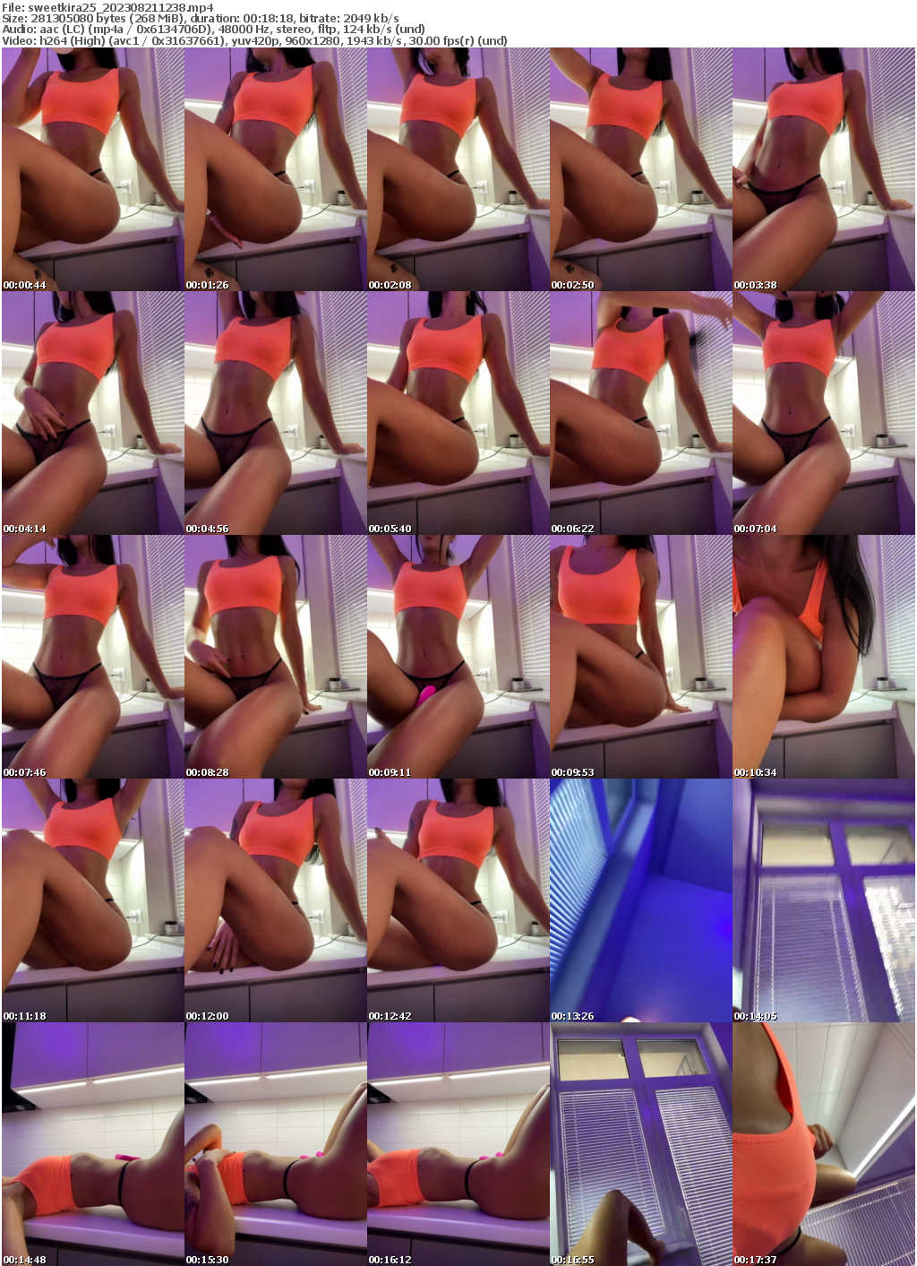 Preview thumb from sweetkira25 on 2023-08-21 @ bongacams