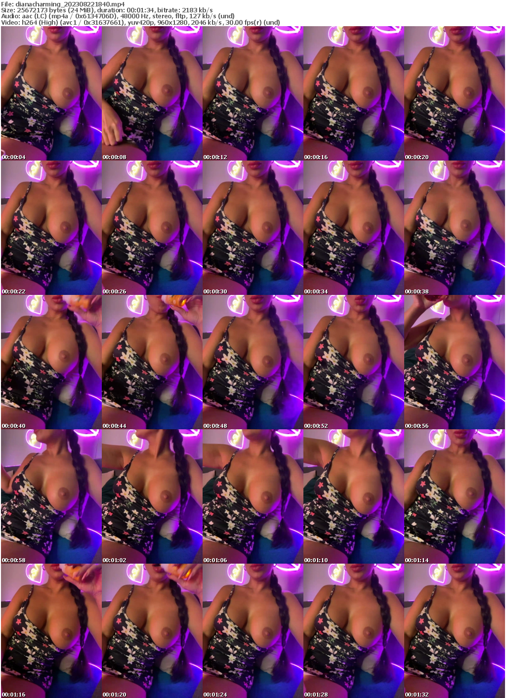 Preview thumb from dianacharming on 2023-08-22 @ bongacams