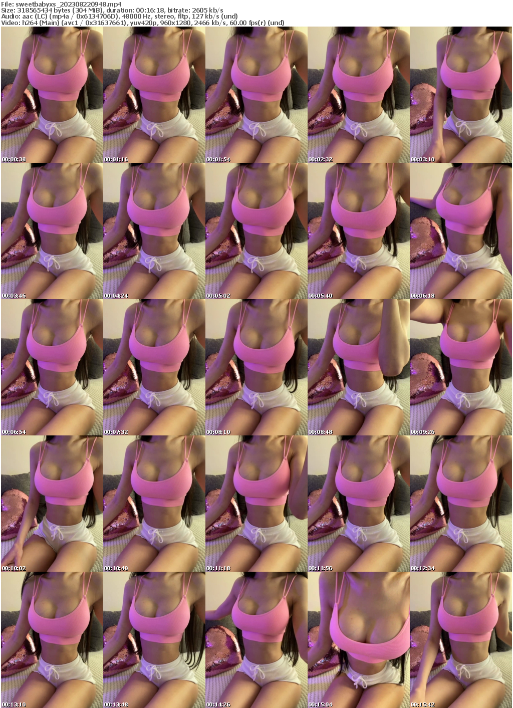 Preview thumb from sweetbabyxs on 2023-08-22 @ bongacams