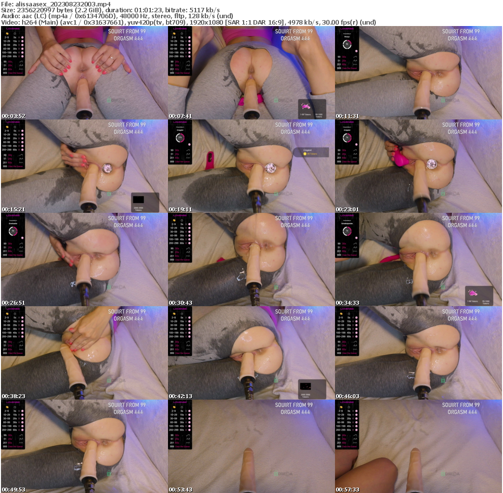 Preview thumb from alissaasex on 2023-08-23 @ bongacams